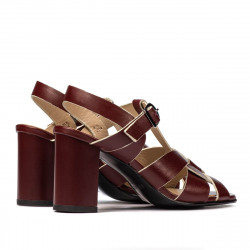 Sandały damskie 1284 bordo