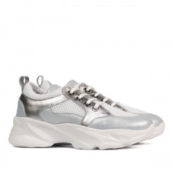 Damskie buty sportowe 6038 perłowy niebieski kombinowany