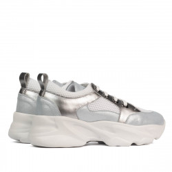 Damskie buty sportowe 6038 perłowy niebieski kombinowany