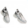 Damskie buty sportowe 6038 perłowy niebieski kombinowany