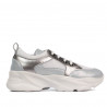Damskie buty sportowe 6038 perłowy niebieski kombinowany