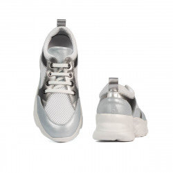 Damskie buty sportowe 6038 perłowy niebieski kombinowany