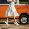 Casual/sportowe buty 6035 różowe kombinowane