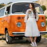 Casual/sportowe buty 6035 różowe kombinowane