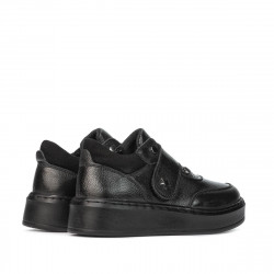 Dziecięce buty 2009 czarny kombinowany