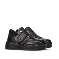 Dziecięce buty 2009 czarny kombinowany