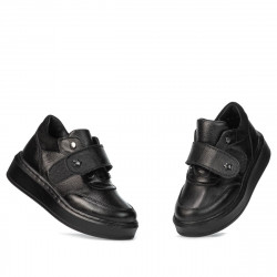 Dziecięce buty 2009 czarny kombinowany