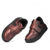 Buty dziecięce 2009 bordo perłowe połączone