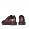 Buty dziecięce 2009 bordo perłowe połączone