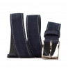 Pasek męski 53bc indigo welur