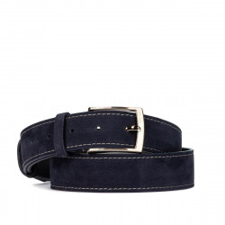 Pasek męski 53bc indigo welur