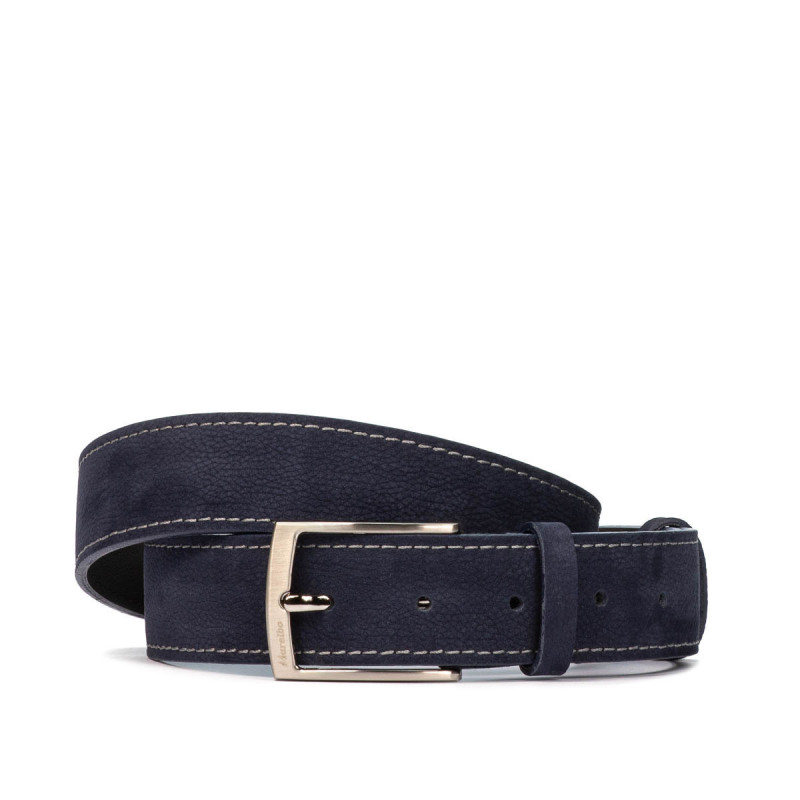 Pasek męski 53bc indigo welur