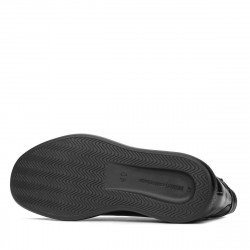 Buty męskie 4125 czarne kombinowane