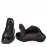 Buty męskie 4125 czarne kombinowane