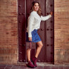 Damskie botki 3342 bufo bordo