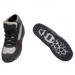 Buty młodzieżowe 4008 szaro kombinowane
