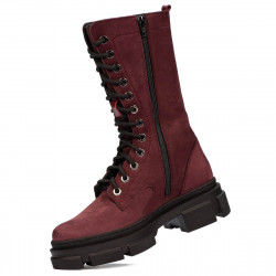 Damskie botki 3361 bufo bordo