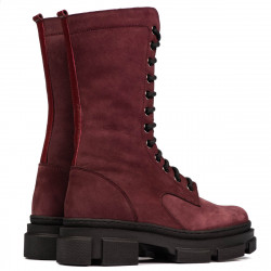Damskie botki 3361 bufo bordo