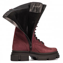 Damskie botki 3361 bufo bordo