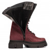 Damskie botki 3361 bufo bordo