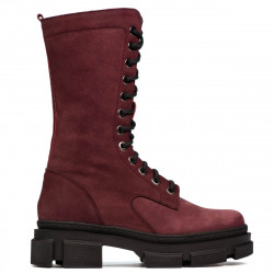 Damskie botki 3361 bufo bordo