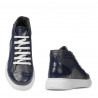 Buty męskie 4125 indigo kombinowane