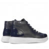 Buty męskie 4125 indigo kombinowane