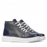 Buty męskie 4125 indigo kombinowane