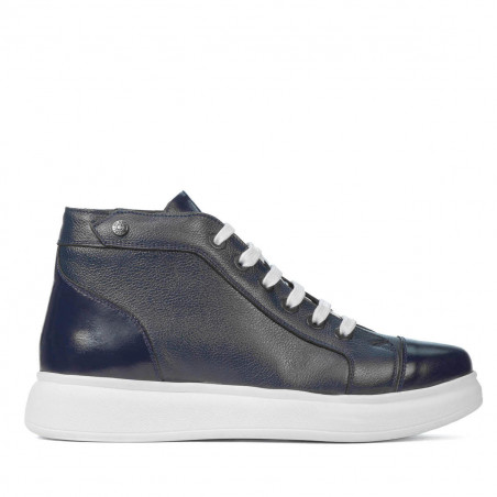 Buty męskie 4125 indigo kombinowane
