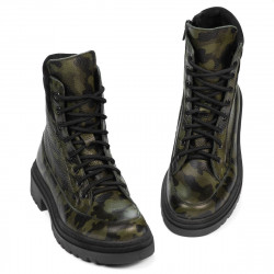 Buty damskie 3362 khaki kamuflażowe