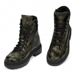 Buty damskie 3362 khaki kamuflażowe