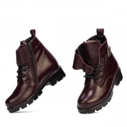 Buciki dla małych dzieci 106c bordo