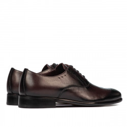 Eleganckie buty męskie 932m a bordo