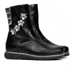 Dziecięce buty 107c czarny kombinowany