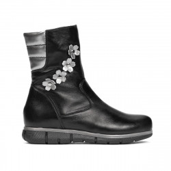 Dziecięce buty 107c czarny kombinowany