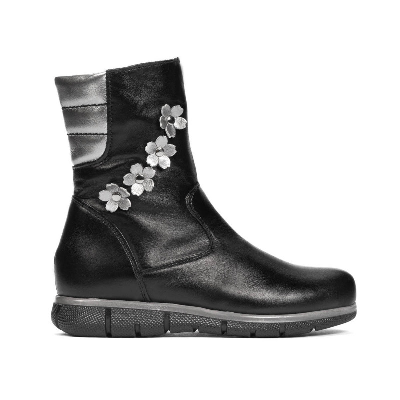 Dziecięce buty 107c czarny kombinowany