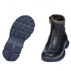 Buty dziecięce małe 108c indygo kombinowane