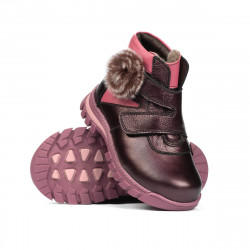 Buty dziecięce małe 104c perłowy fioletowy kombinowany