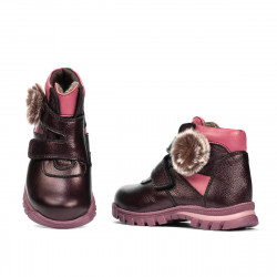 Buty dziecięce małe 104c perłowy fioletowy kombinowany