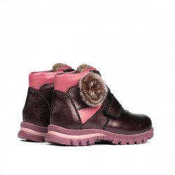 Buty dziecięce małe 104c perłowy fioletowy kombinowany