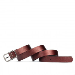 Damski pasek 24m biz bordo