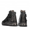 Dziecięce buty 3024 czarno-kombinowane