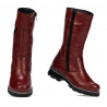 Buty dziecięce 3026 bordowe kombinowane