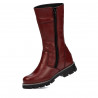 Buty dziecięce 3026 bordowe kombinowane