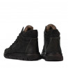 Buty męskie 4128 tuxon czarne kombinowane