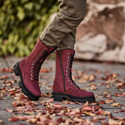 Damskie botki 3361 bufo bordo lifestyle
