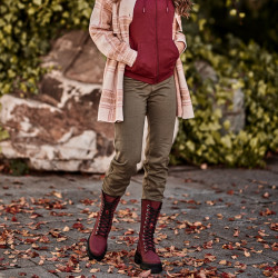Damskie botki 3361 bufo bordo lifestyle