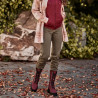 Damskie botki 3361 bufo bordo lifestyle