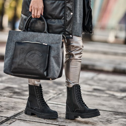 Damskie botki 3366 tuxon czarne