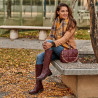 Buty damskie 3365 bordo lifestyle